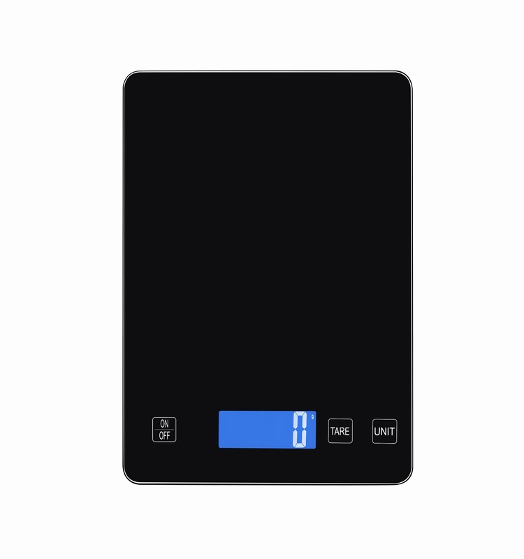 Tempered glass electronic kitchen food weigh scale 