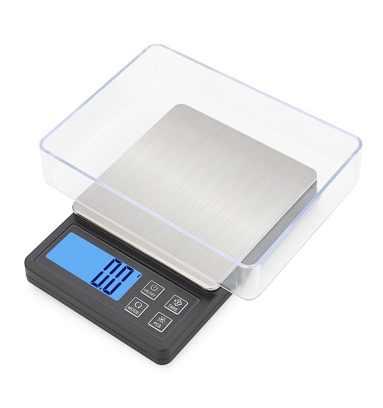 Multifunction electronic kitchen scale measuring range 600g, 1kg, 2kg, 3kg