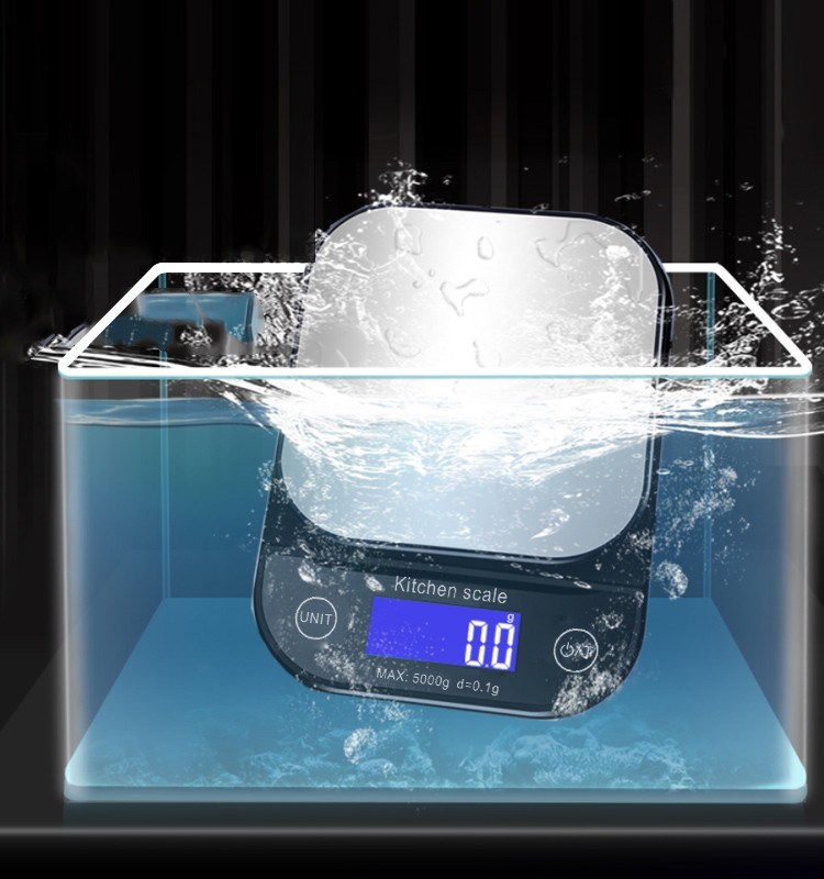 Waterproof kitchen scale 3kg 5kg 10kg 