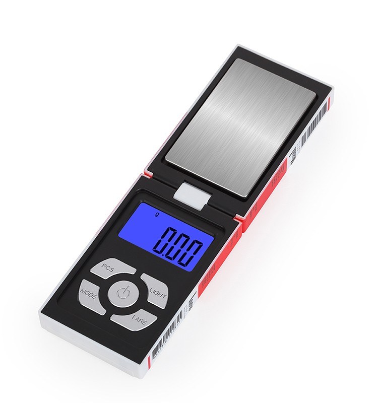 Cigarette box jewelry weighing pocket scale 