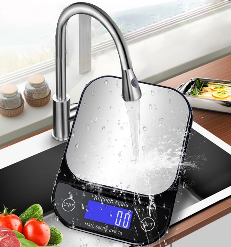 Waterproof electronic kitchen food scale 