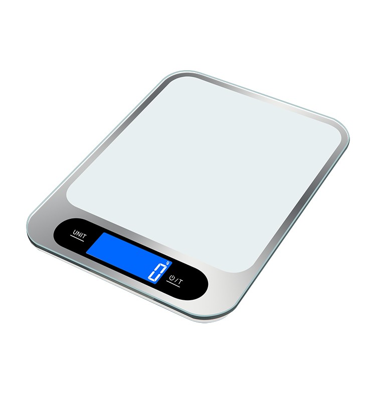 Tempered glass electronic kitchen food scale 