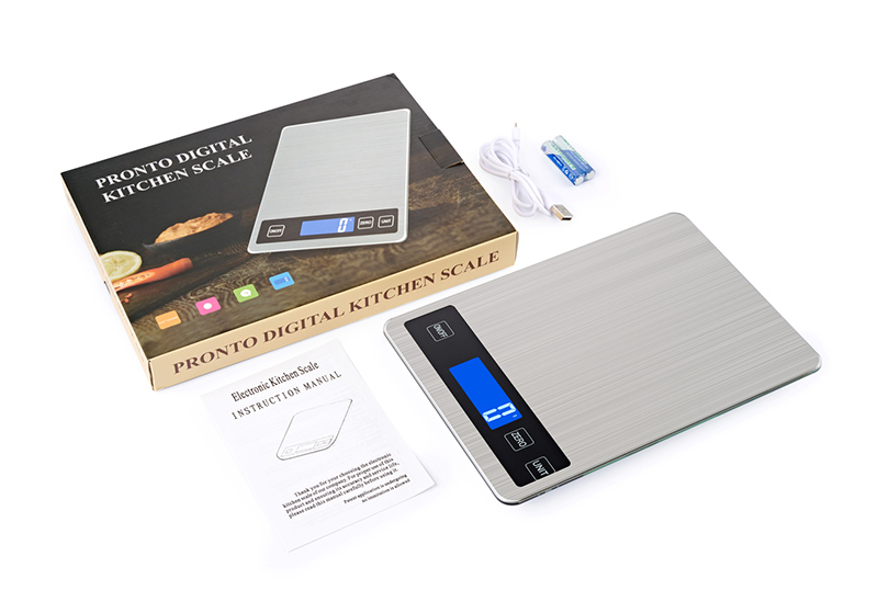 Brushed stainless steel kitchen food weighing scale(图5)