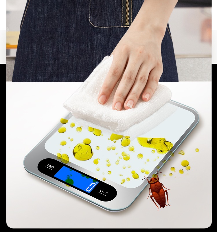 Tempered glass electronic kitchen food scale (图2)