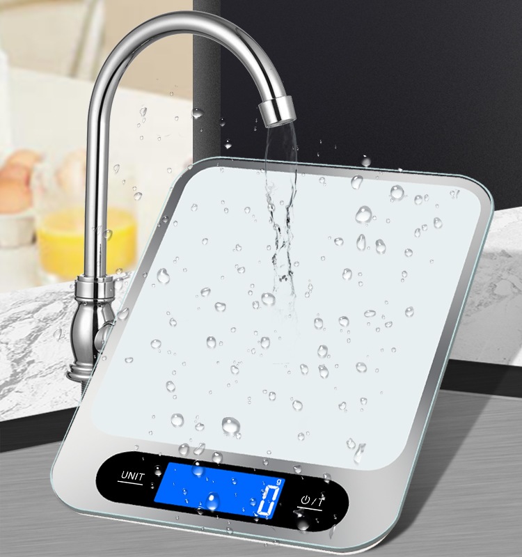 Tempered glass electronic kitchen food scale (图1)