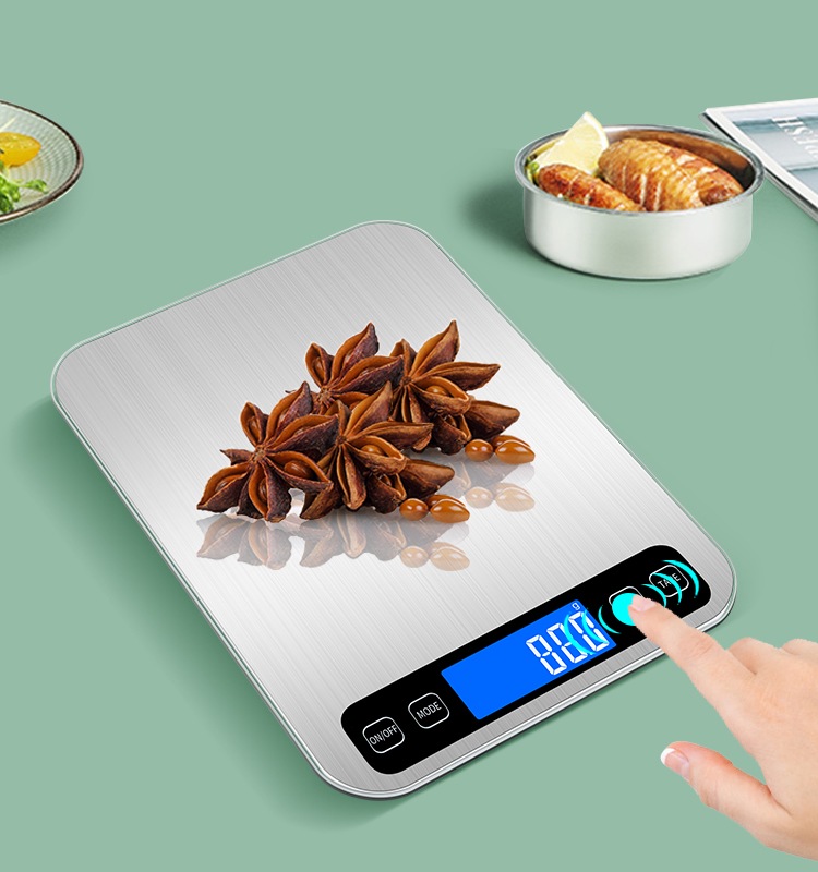 Stainless steel digital electronic kitchen food scale (图1)