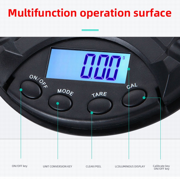 Ashtray Mini Portable Weighing Scale Electronics Digital Pocket Scale(图1)