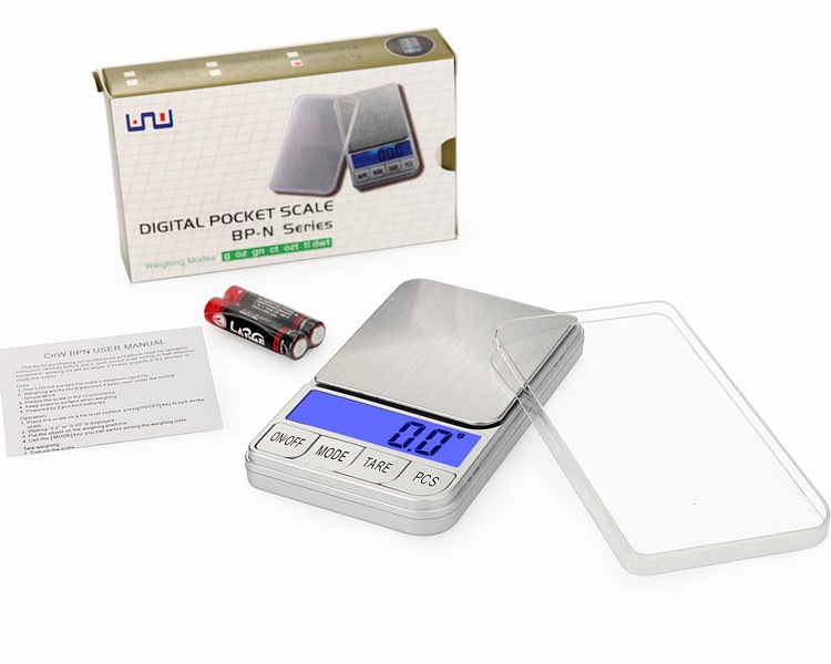 100g 200g 500g 1kg Accuracy 0.01g 0.1g Wholesale digital Pocket Scale(图1)