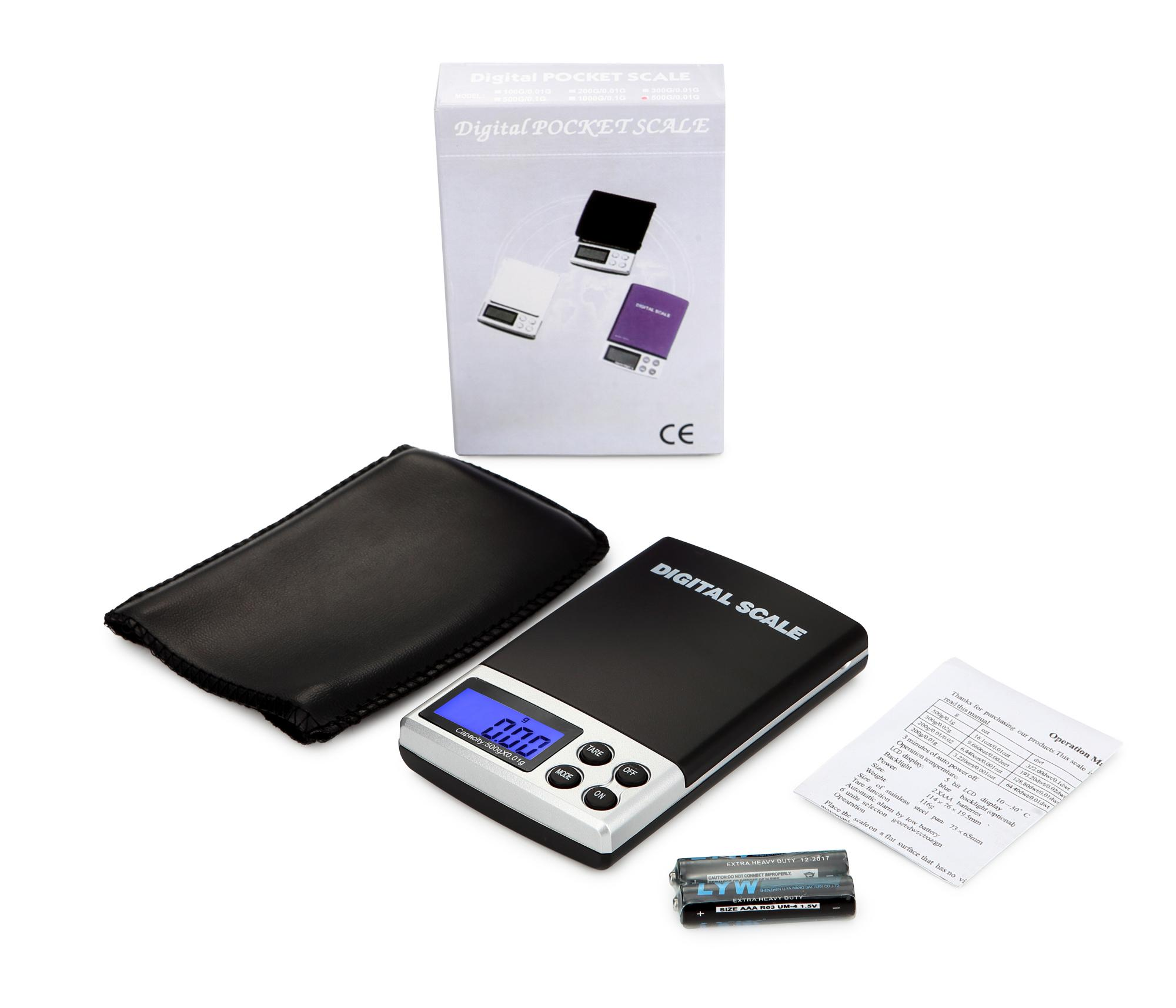 100g 200g 300g 500g Digital Pocket Scale Mini Electronics Balance 0.01g(图1)