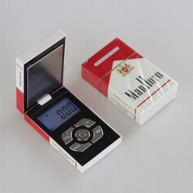 Cigarette box 100g 200g 500g 1kg Accuracy 0.01g 0.1g Wholesale Digital Pocket Scale(图2)