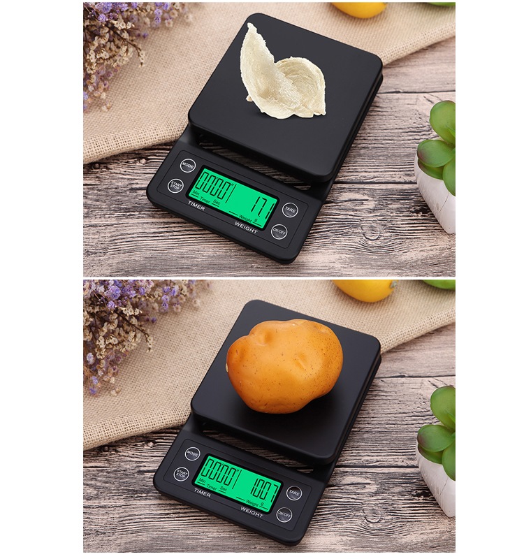 Kitchen expresso coffee scale 3kg/5kg*0.1g(图3)