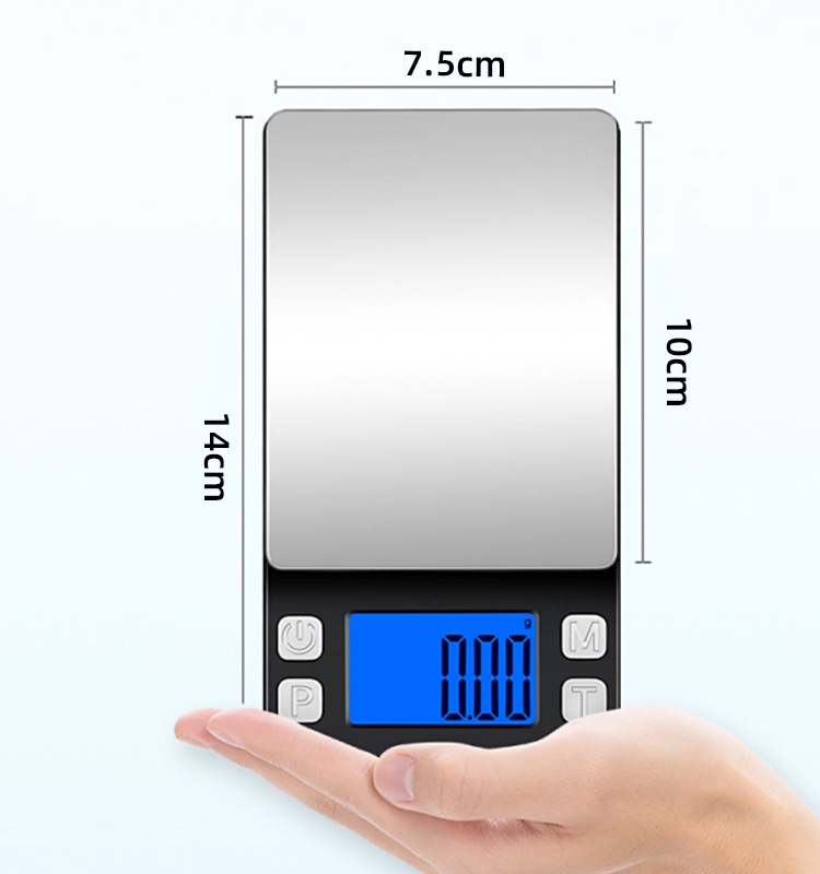 jewelry weighing pocket scale 100g/200g/300g/500g*0.01g, 1kg*0.1g(图3)