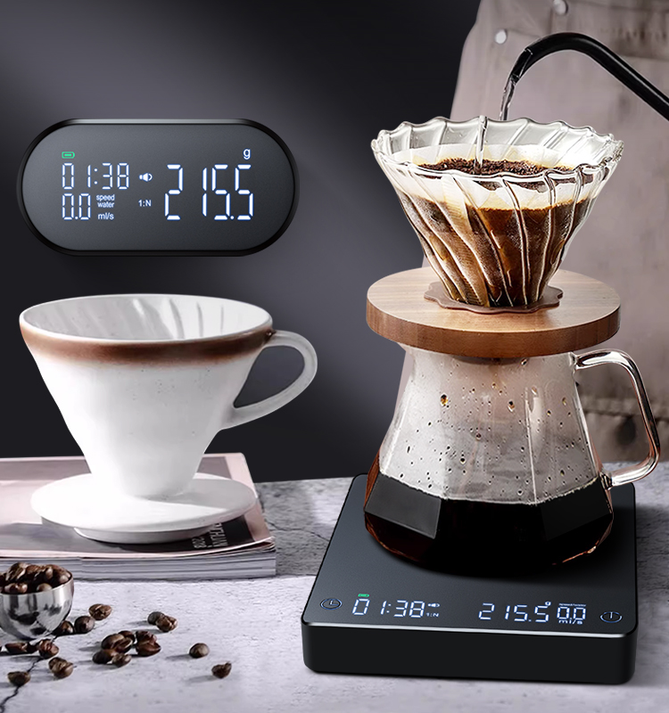 Smart Digital Coffee Scale 1kg/0.1g 2kg/0.1g 3kg/0.1g 5kg/0.1g(图1)