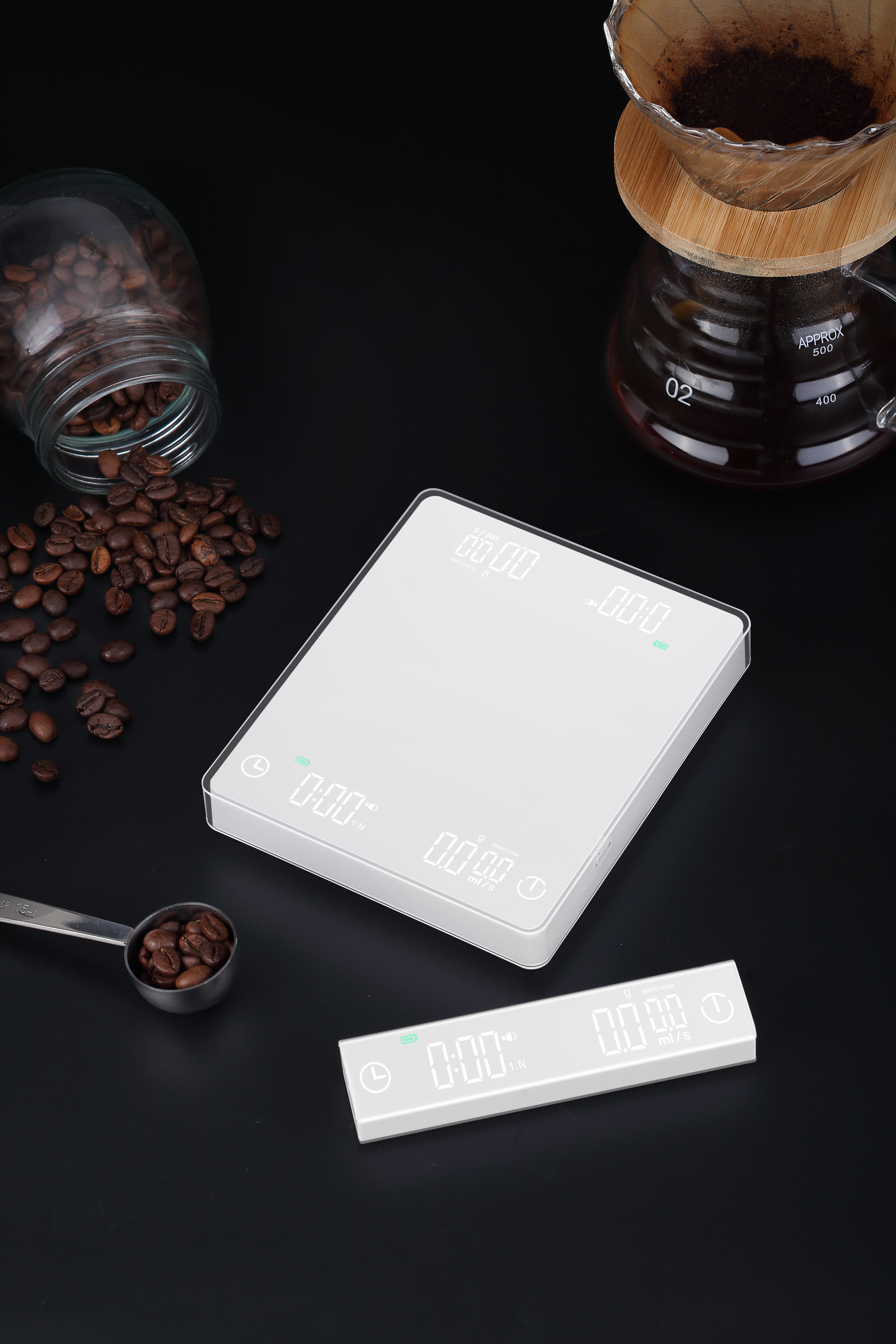 Dual Display Espresso Coffee Scale 1kg/0.1g 2kg/0.01g 3kg/0.1g 5kg/0.1g(图4)