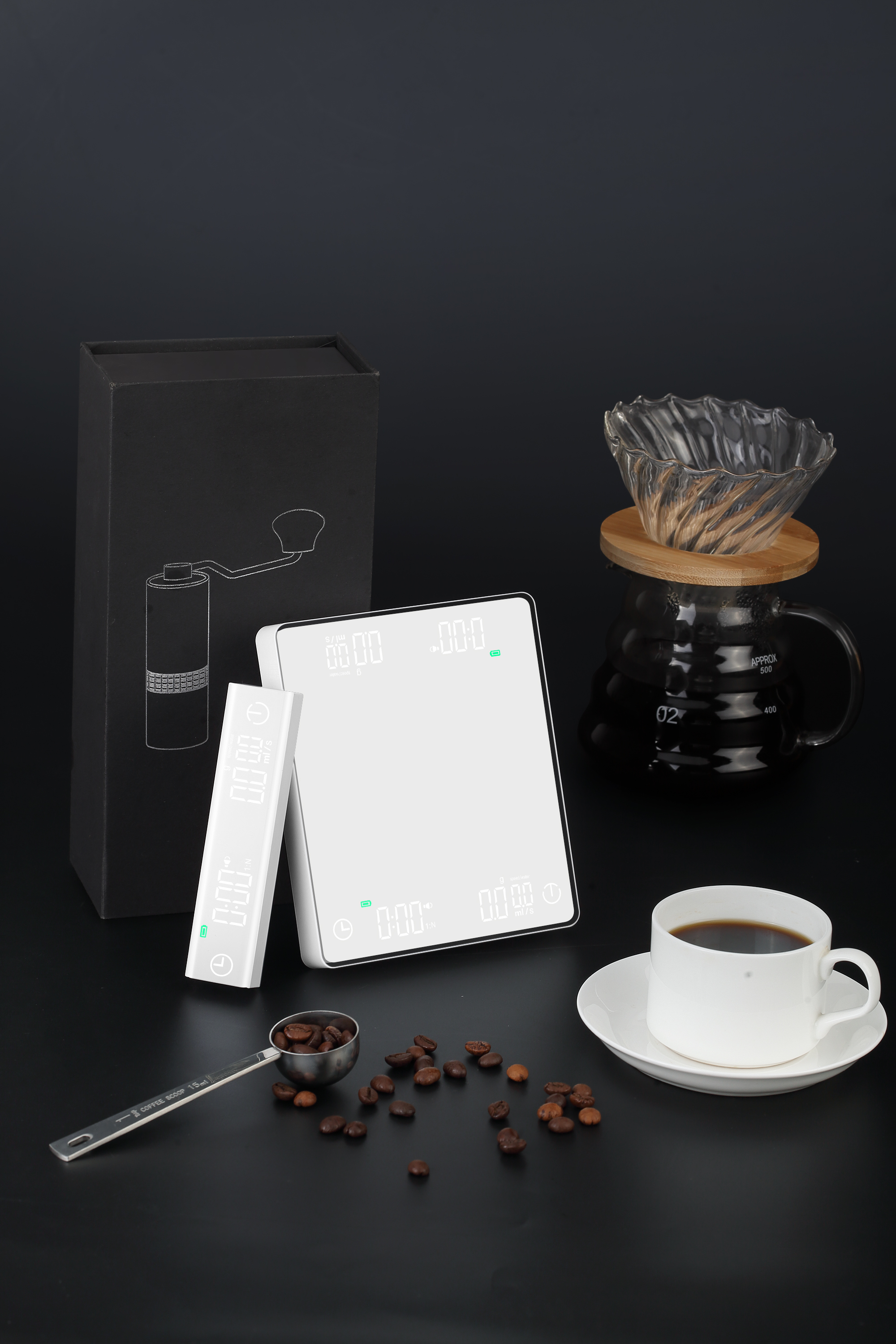 Dual Display Espresso Coffee Scale 1kg/0.1g 2kg/0.01g 3kg/0.1g 5kg/0.1g(图2)