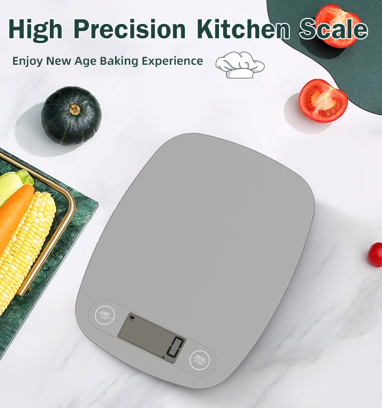 Super Slim Color Custom Digital Kitchen Scale 5kg/1g(图1)