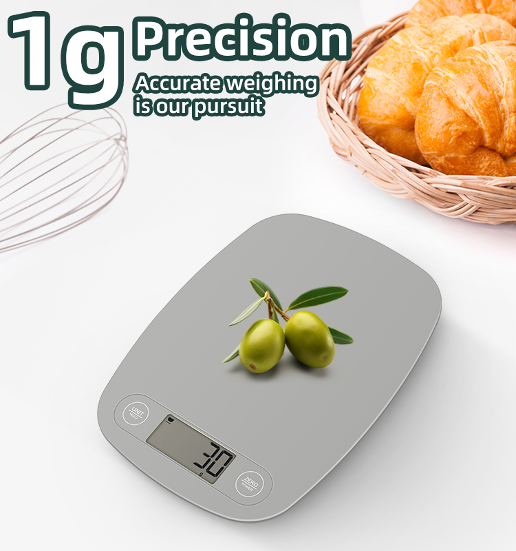 Super Slim Color Custom Digital Kitchen Scale 5kg/1g(图3)