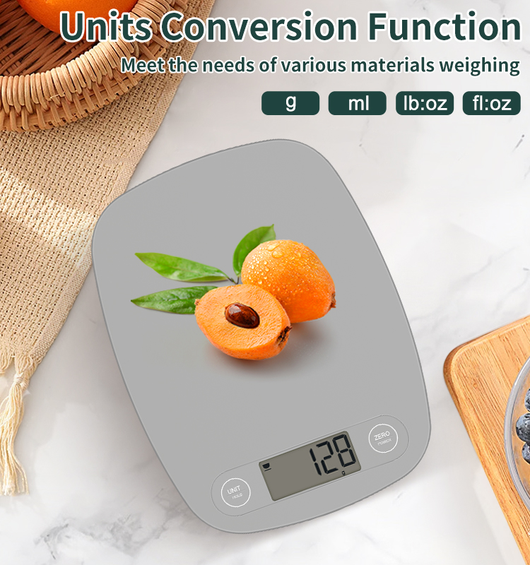 Super Slim Color Custom Digital Kitchen Scale 5kg/1g(图7)