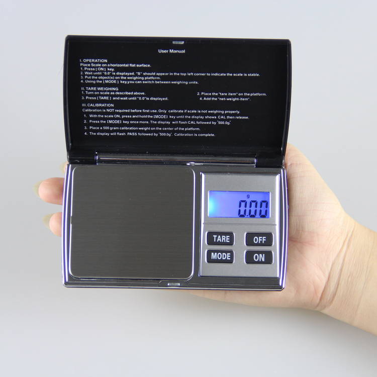 High Accuracy 0.01g Digital Pocket Scale 100g,200g,300g,500g/0.01g 500g,1kg/0.1g(图2)