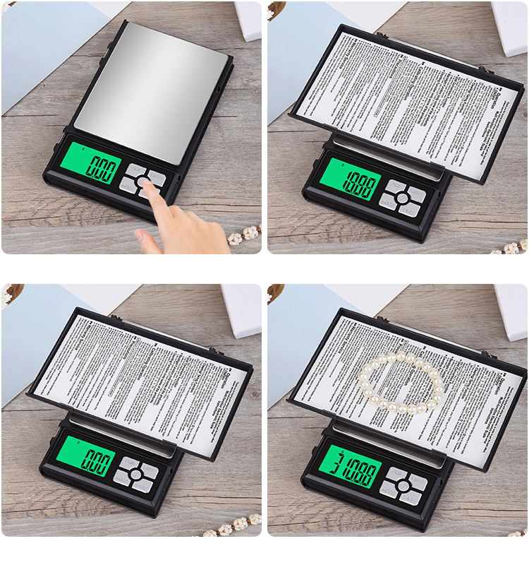 Digital Notebook Disguise Jewelry Scale 500g/0.01g, 600g/0.01g, 1000g/0.1g, 2000g/0.1g, 3000g/0.1g(图2)