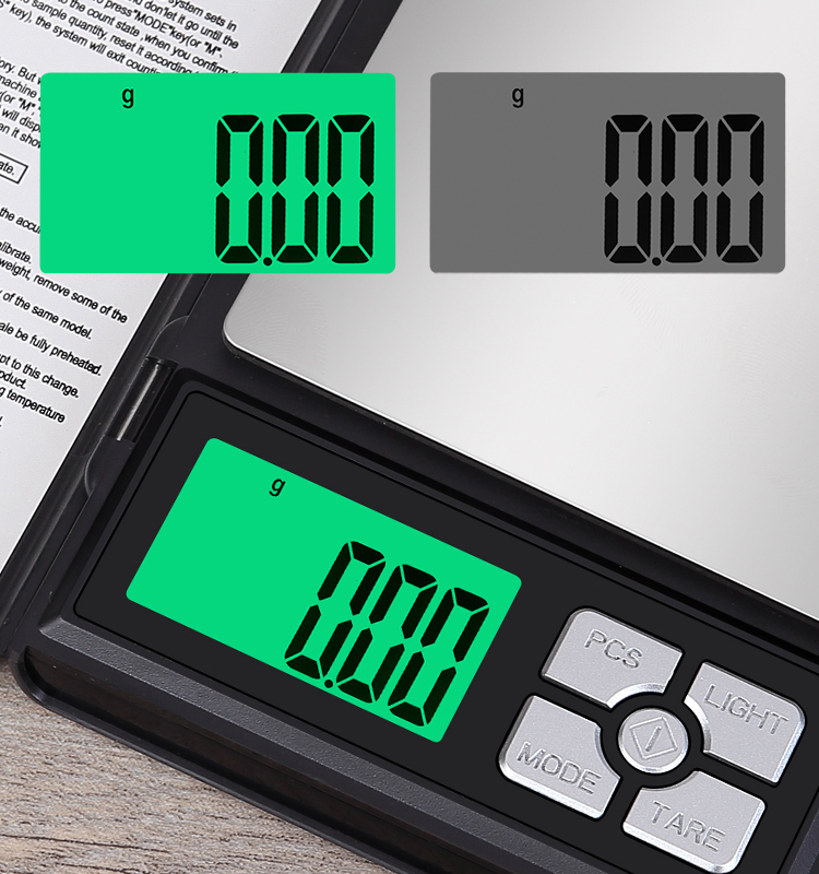 Digital Notebook Disguise Jewelry Scale 500g/0.01g, 600g/0.01g, 1000g/0.1g, 2000g/0.1g, 3000g/0.1g(图3)