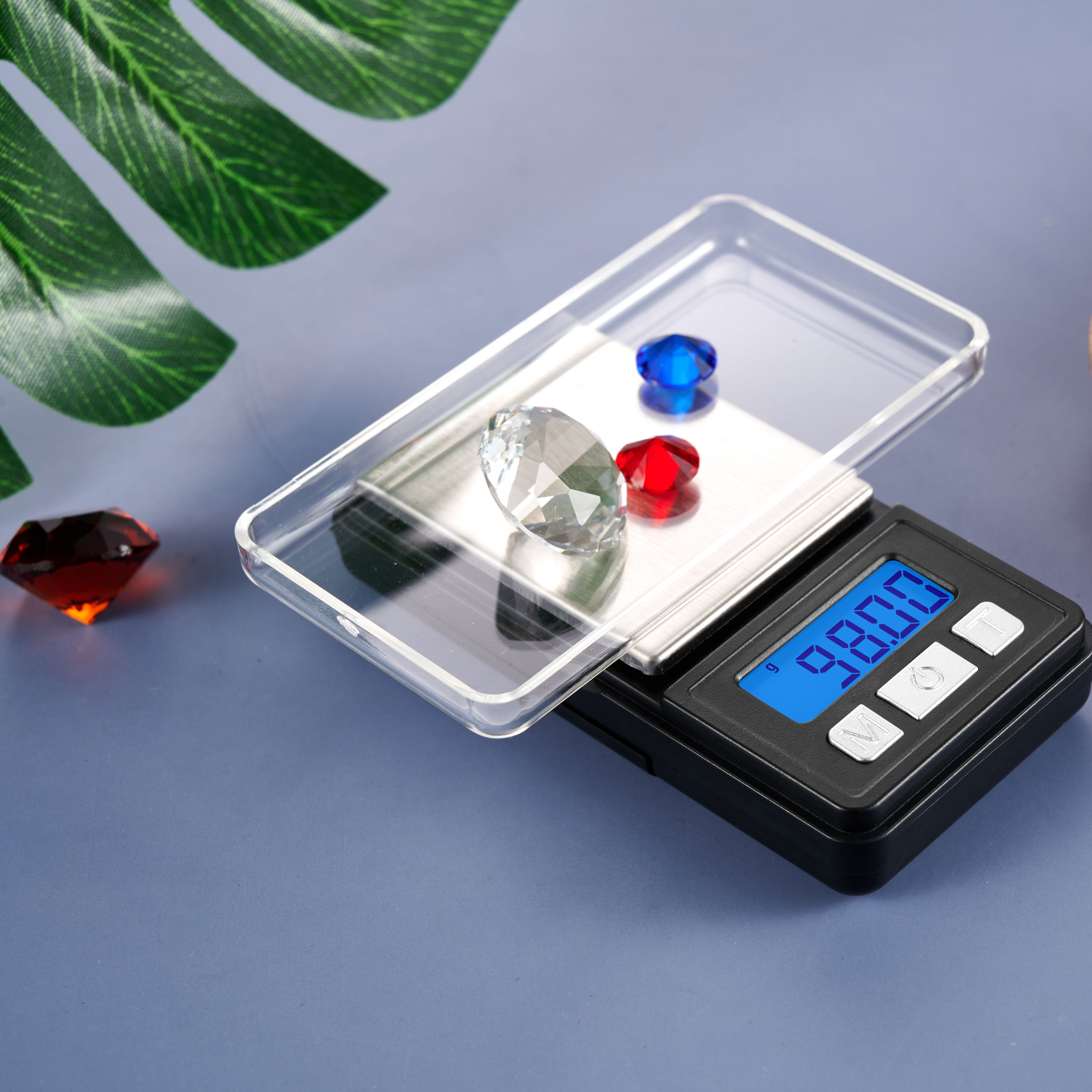 Black ABS Surface Rectangle Digital Pocket Scale 100g, 200g, 300g, 500g/0.01g 500g/0.1g(图4)