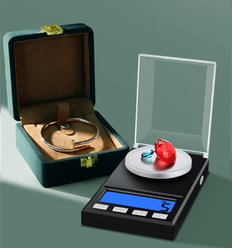 Lab Balance Milligram Accurate Jewelry Scale 10g, 20g, 50g, 100g, 200g/0.001g(图1)