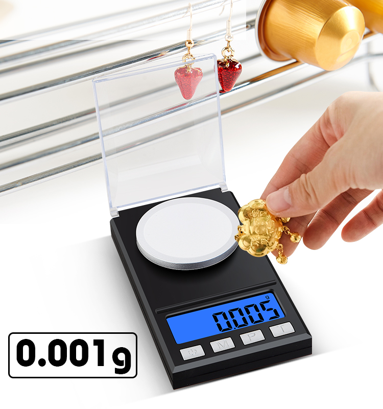 Lab Balance Milligram Accurate Jewelry Scale 10g, 20g, 50g, 100g, 200g/0.001g(图3)