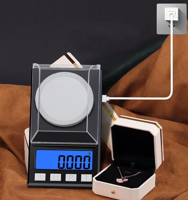 Lab Balance Milligram Accurate Jewelry Scale 10g, 20g, 50g, 100g, 200g/0.001g(图2)