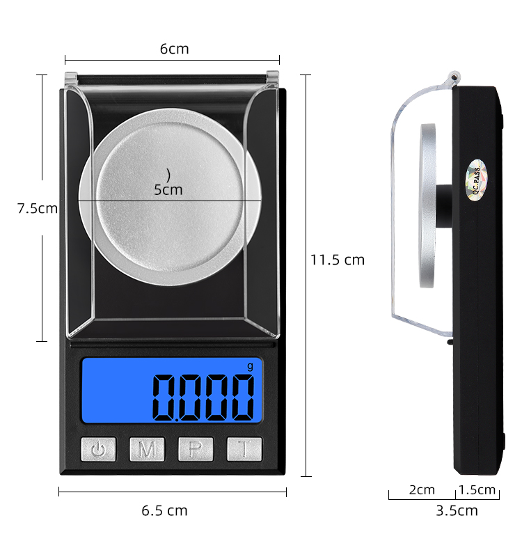 Lab Balance Milligram Accurate Jewelry Scale 10g, 20g, 50g, 100g, 200g/0.001g(图9)