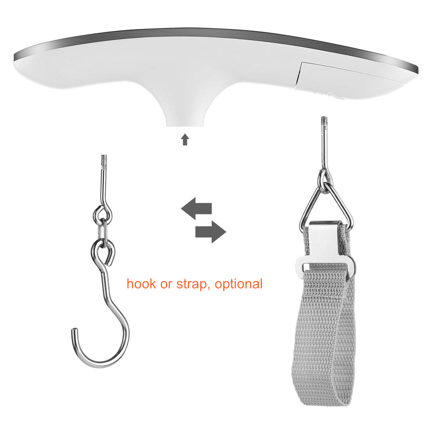 Stainless Steel Electronic Digital Luggage Scale 50kg/10g(图2)