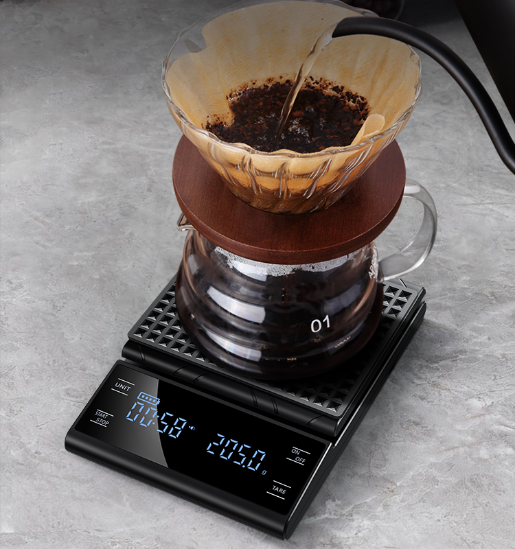 Smart digital coffee scale with factory reset function(图2)